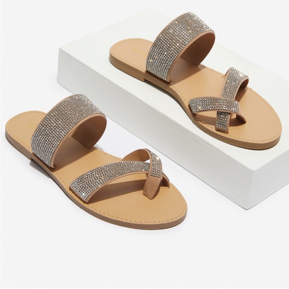 Shoedazzle bedazzle thong sandal - Picture 3 of 7